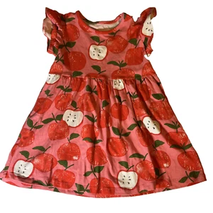 Girls Boutique Sweet Apple Dress Cottagecore Pink 5 - Picture 1 of 3