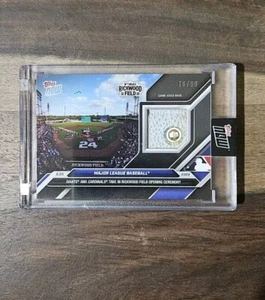 2024 Topps Now-#320B Rickwood Field Game Used Base Relic Black Parallel /99 - Picture 1 of 2