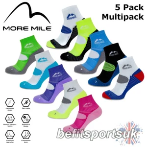 MENS WOMENS RUNNING SOCKS CUSHIONED SPORTS MORE MILE LONDON CROSSFIT GYM 5 PAIRS - Picture 1 of 14