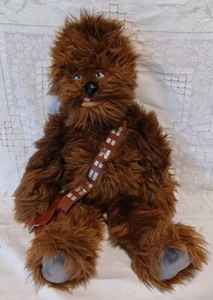 Disney Parks 20" Star Wars Chewbacca Furry Plush Doll Stuffed Toy Saddle Bag - Picture 1 of 6