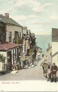 Postal Clovelly vintage de oficina de correos ENVÍO GRATUITO - Imagen 1 de 2