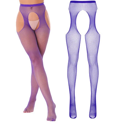 Pantimedias de nylon con tirantes para mujer Liguero transparente Pantalones hasta el muslo Foto 1 de 2