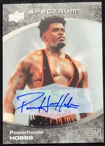 2021 UPPER DECK AEW SPECTRUM POWERHOUSE HOBBS AUTO AUTOGRAPH ALL ELITE WRESTLING - Picture 1 of 2