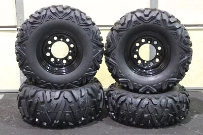 POLARIS RANGER 500 26" QUADKING ATV TIRE QB BLACK ATV WHEEL KIT BIGGHORN POLQB - Image 1 of 4