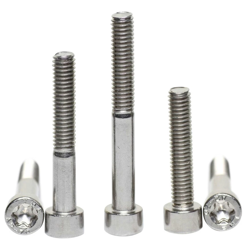 BOLT BASE M6 / 6mm A2 STAINLESS STEEL TORX CAP SCREWS TX30 SIX LOBE HEXOBULAR DRIVE DIN912