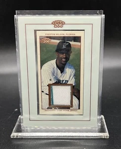 PRESTON WILSON 2002 Topps 206 Game Worn Used Jersey Relics Florida Marlins - Picture 1 of 2