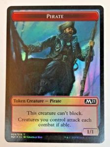 Magic the Gathering Magic the Gathering M21: Tarjeta ficticia pirata/caballero LÁMINA CASI NUEVA - Imagen 1 de 2