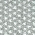 Textiles français Starburst Japanese Geometric fabric - Grey & White 100% Cotton