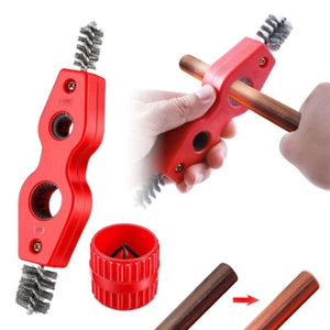Copper Pipe Cleaning Kit w/ Reamer Brush Chamferer – DIY Plumbing Tool CC - Picture 1 of 11