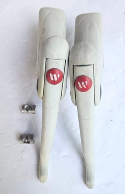 Vintage Modolo Kronos Brake Levers, White, Compete, VGC - Image 1 of 4