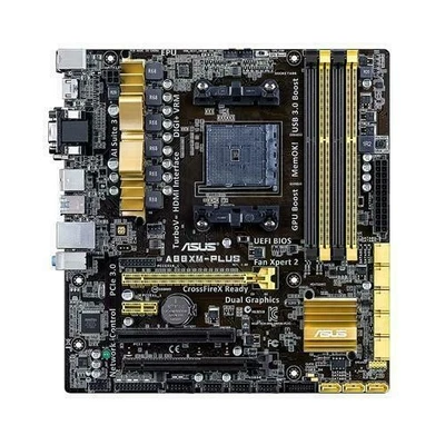 ASUS A88XM-PLUS Socket FM2/FM2+ Motherboard AMD A88X DDR3 Micro ATX USB3.0 VGA - Image 1 of 3