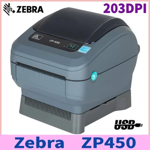 Zebra ZP450 203DPI USB Desktop Direct Thermal Barcode Label Printer For Shipping - Zdjęcie 1 z 9