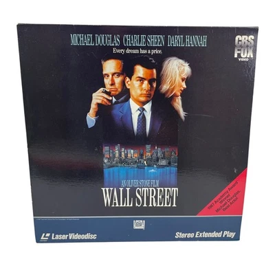 Wall Street LaserDisc 1987 Drama Includes Academy Award CBS Fox - Image 1 of 4