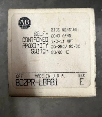 NEW ALLEN BRADLEY 802PR-LBAB1 /E Proximity Switch  AC/DC - Image 1 of 4