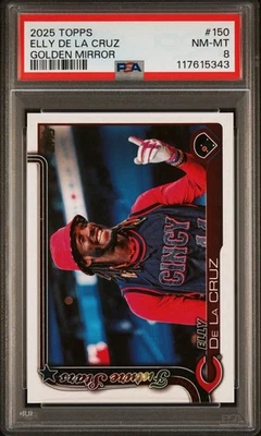 2025 Topps Golden Mirror Image Variations #150 Elly De La Cruz PSA 8 SSP Reds - Imagem 1 de 3