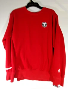 AAPE A Bathing Ape Sweatshirt Herren XL ROT Rundhals bestickt Logo Pullover - Bild 1 von 15