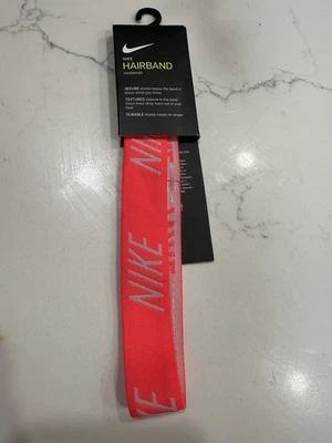 Faixa de cabelo unissex logotipo Nike rosa neon tamanho único - Imagem 1 de 4