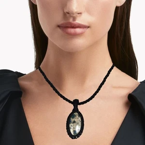 K2 Jasper Gemstone Holloween Gifted Jewelry Macrame Pendant Necklace 20-32 in - Picture 1 of 10