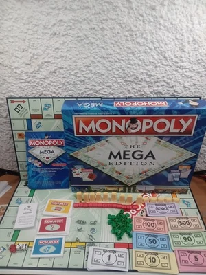 Monopoly Mega Edition Board Game Hasbro 2019 edition Complete VGCfree uk p&p inc - Image 1 of 4