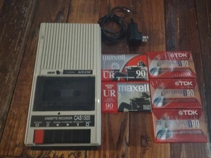 VINTAGE CALIFONE CAS1500 CASSETTE TAPE PLAYER & RECORDER TESTED 5 Tapes DC Pwr S - Picture 1 of 5