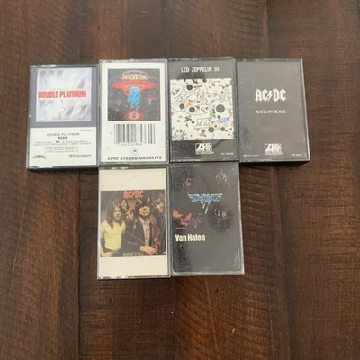 Van Halen AC DC LED ZEPPELIN III KISS BOSTON BLACK HELL Cassette Lot Tape TESTED - Image 1 of 4