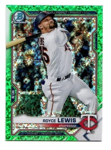 Mini refractor de diamante verde Bowman Chrome Royce Lewis Twins 2021 #/99 - Imagen 1 de 2