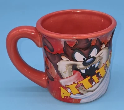 "Taz" 99% Attitude Ceramic Mug TM & Warmer Bros. collectible 4.3"tall. - Image 1 of 4