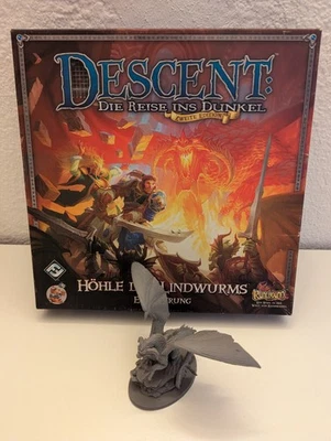 Descent 2. Edition - Höhle des Lindwurms + Valyndra Minature - wie neu - Bild 1 von 4