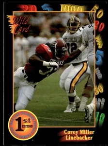 1991 Wild Card Draft Corey Miller South Carolina Gamecocks #9 - Picture 1 of 2