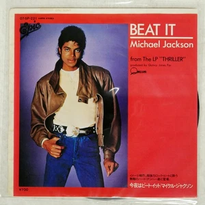 MICHAEL JACKSON BEAT IT EPIC 075P221 Japan ORIGINAL COMPANY SLEEVE VINYL 7 - Picture 1 of 1