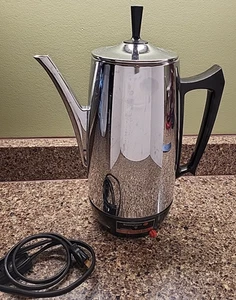 Westinghouse HP 75-1 Coffee Percolator Pot Silver Black 120V Electric VTG Works - Picture 1 of 12