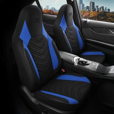 Seat Covers Suitable For Subaru Justy Black Blue 1255P011 - Image 1 of 4