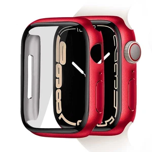 Odporne na wstrząsy etui ochronne w kolorze czerwonym, kompatybilne z Apple Watch 8/7 (45 mm) - Zdjęcie 1 z 7