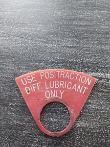 69 70 71 72 73 Camaro Corvette Tag Chevelle Nova Positraction Diff Lube tag - Picture 1 of 3