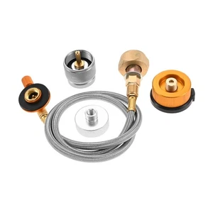 Europe Outdoor Cylinder Filling Adapter Camping Gas Stove Gas Refill Adapter Kit - Picture 1 of 6