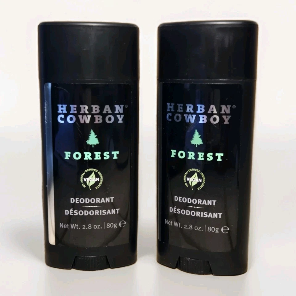 Desodorante vegano Herban Cowboy• Aroma forestal• 2,8 OZ cada uno• Paquete de 2  Foto 1 de 4