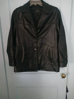 Abrigo Mujer Cuero Marrón de Excelled Collections Talla Med Foto 1 de 4