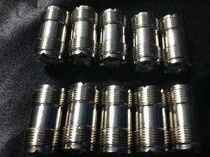 10 LOT "UHF" UG258 FEMALE SPLICE RF CONNECTOR 50258 - Picture 1 of 1