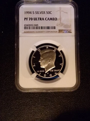 1994-S SILVER NGC PF70 ULTRA CAMEO KENNEDY HALF *** RARE PERFECT UCAM PROOF *** Cover