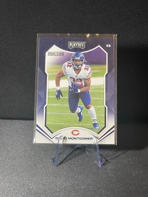 2021 Panini Playoff - #128 David Montgomery Goal Line Chicago Bears Football - Image 1 of 2