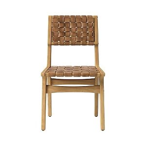 Ceylon Woven and Wood Dining Chair Brown And Natural - Opalhouse