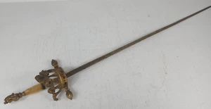 Vintage Mid Century Decorative Wall Sword 34" Spain Toledo - Picture 1 of 6