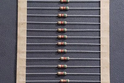 Lot of 50 NCF25J512TRF NIC Carbon Film Resistor 5.1K Ohm 5% 250mW 1/4W Axial NOS - Image 1 of 2