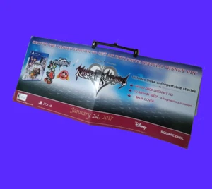 Kingdom Hearts 2.8 PS4 Promo Reversible Poster 50x22 Disney Square Enix  - Picture 1 of 9