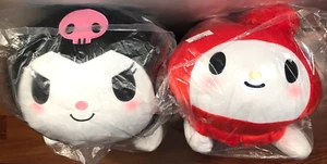 Neu mit Etikett My Melody Kuromi 22 Zoll Resting Sleep Together Stofftier Plüsch Set Toreba Sanrio! - Bild 1 von 6
