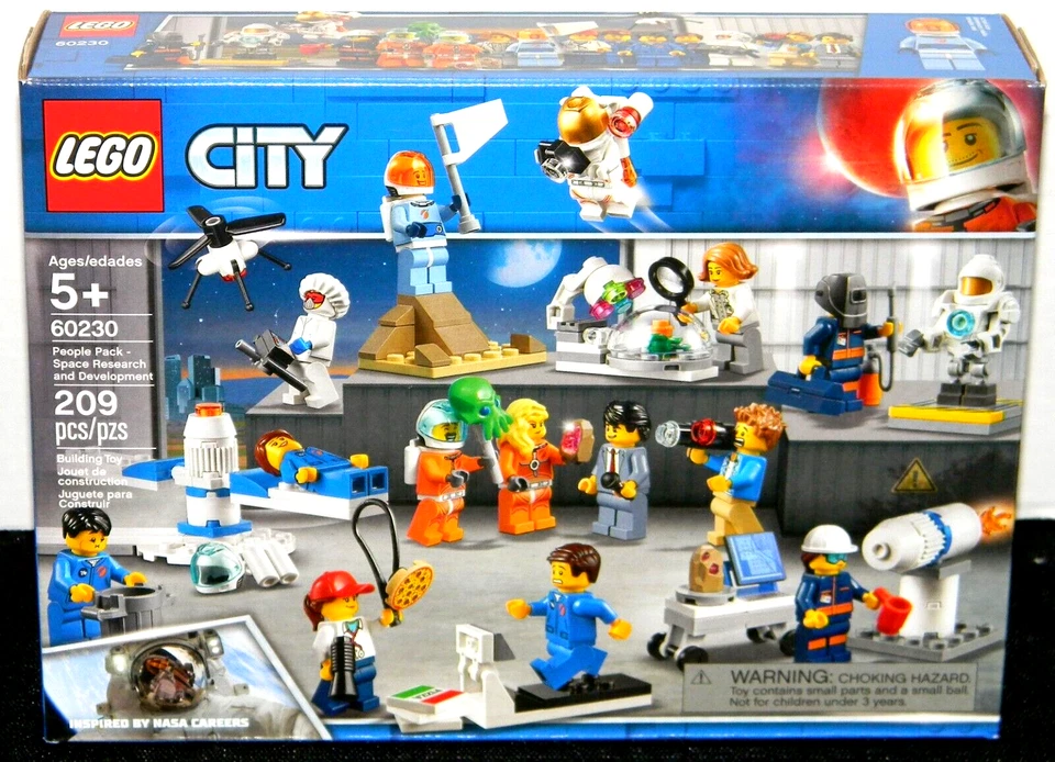 ¡NUEVO! LEGO CITY (60230) PACK PERSONAS - INVESTIGACIÓN Y DESARROLLO ESPACIAL / MARTE Foto 1 de 2