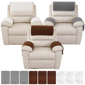 3Pcs Sofa Headrest Cover Soft Polyester Recliner Headrest Protector Wear↟@ - Picture 1 of 18