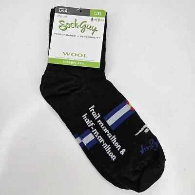 Calcetines Calcetín Hombre Lana Merino Unisex Grande XL Run Through Time Salida Colorado Rojo Foto 1 de 4