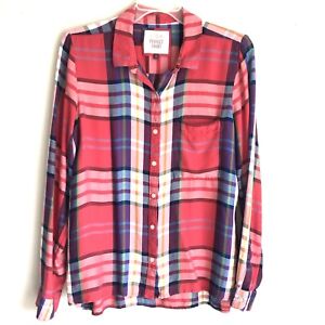 So Perfectly Soft Sz XL Plaid Lightweight Flannel Shirt
