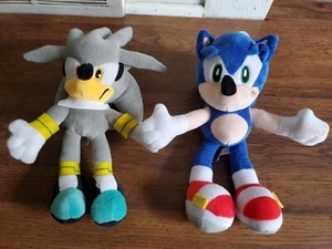 Sonic the Hedgehog & Silver SEGA Plush Figure  - Picture 1 of 10